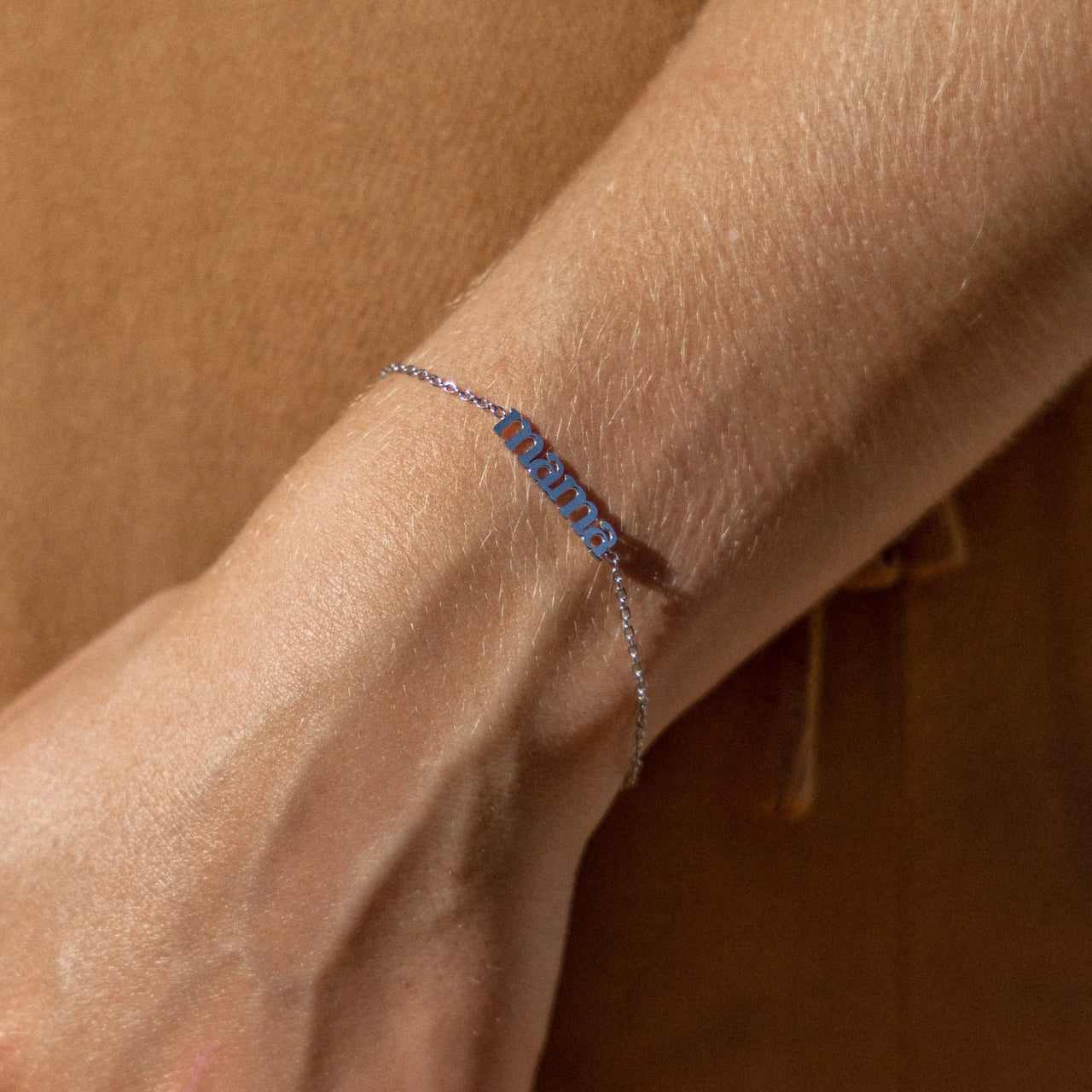 mama bracelet silver