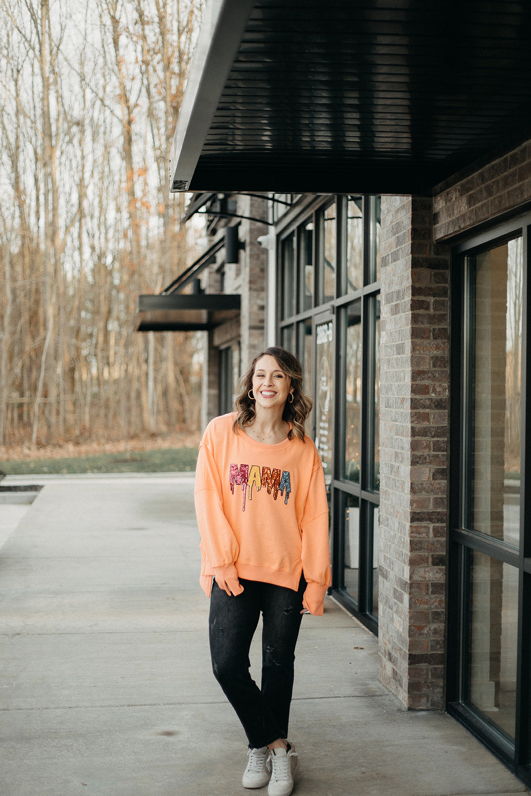mama sequin sweatshirt