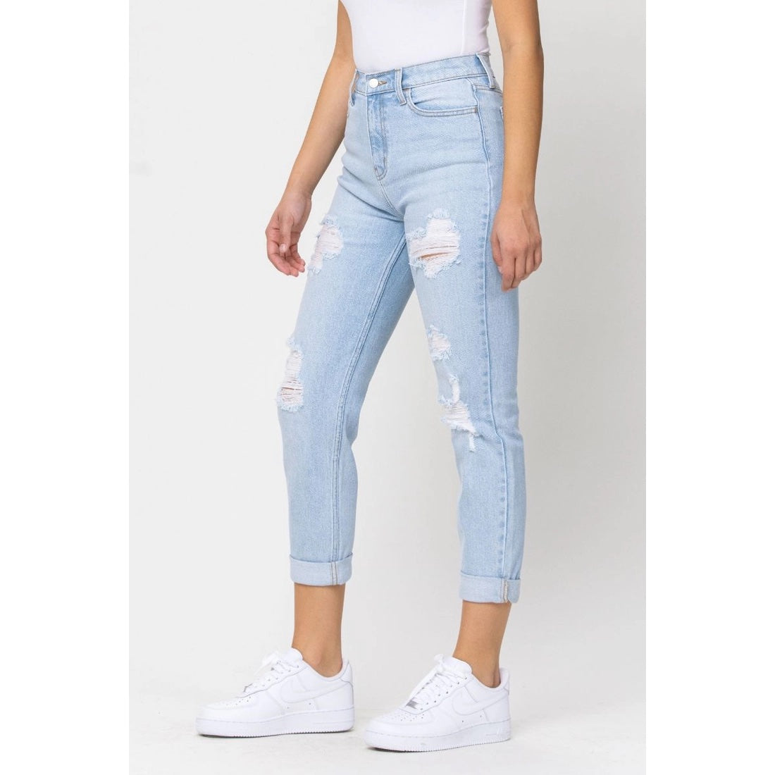 high rise mom jeans