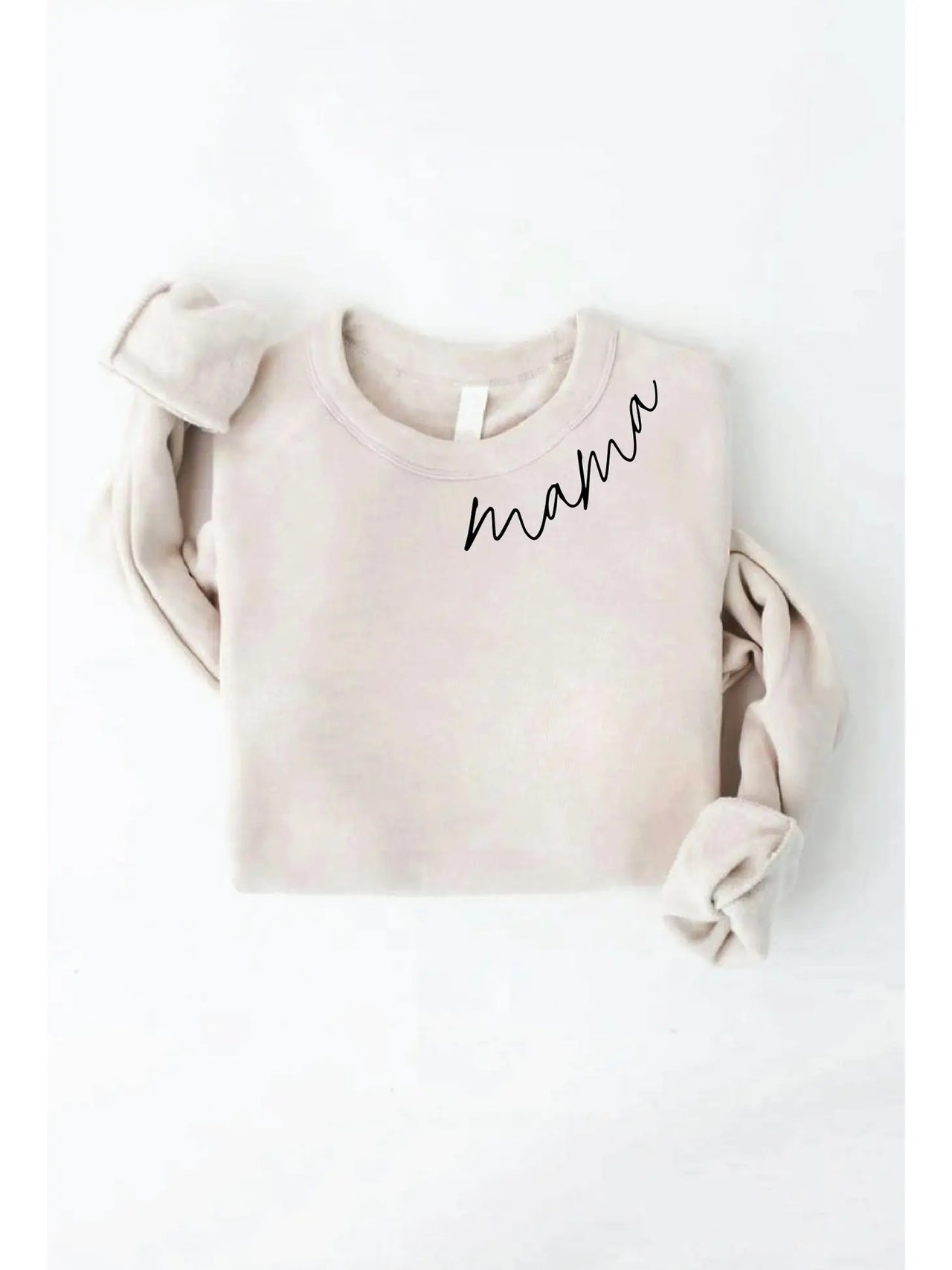 mama neckline sweatshirt