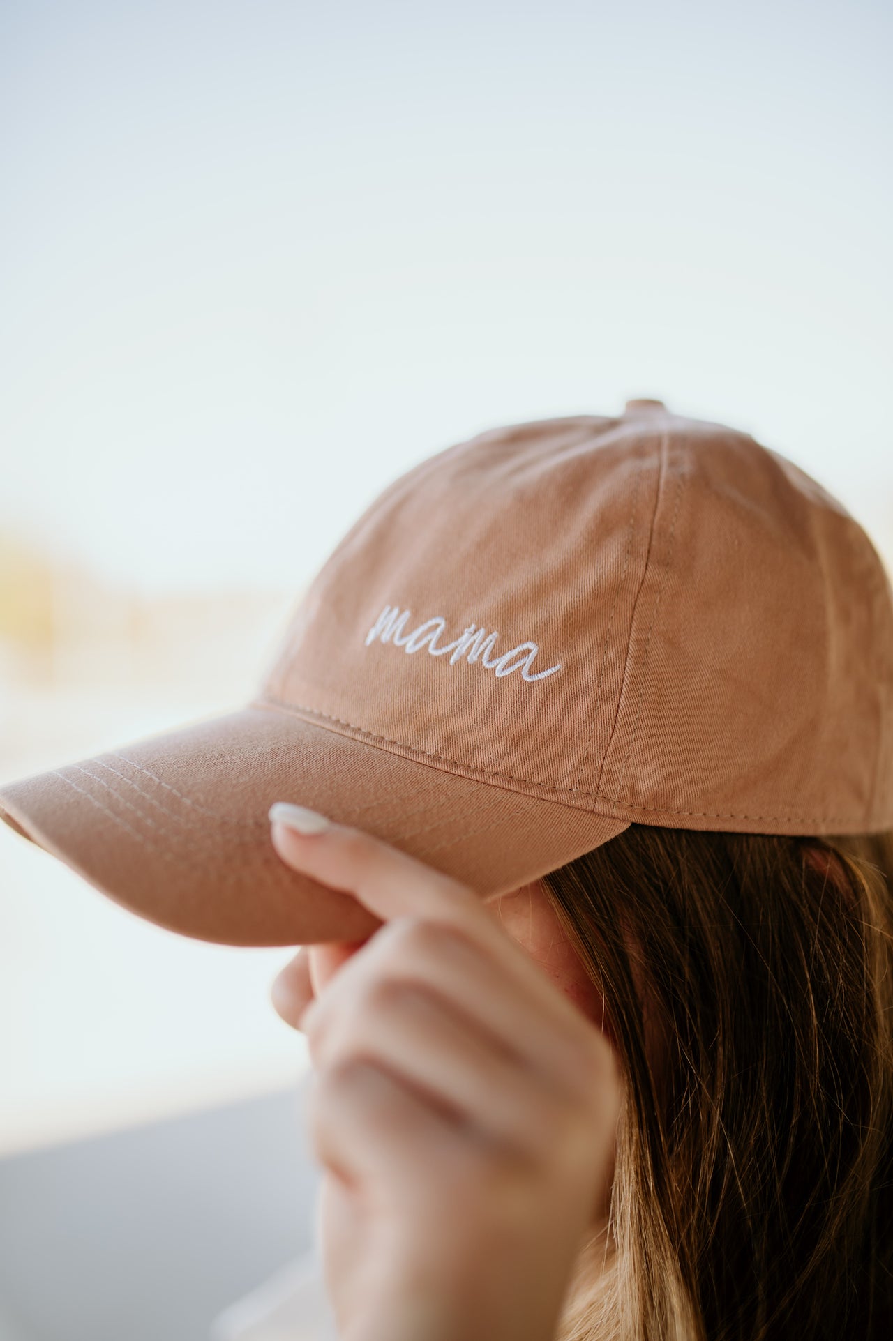 Mama Lettering Embroidery Baseball Cap