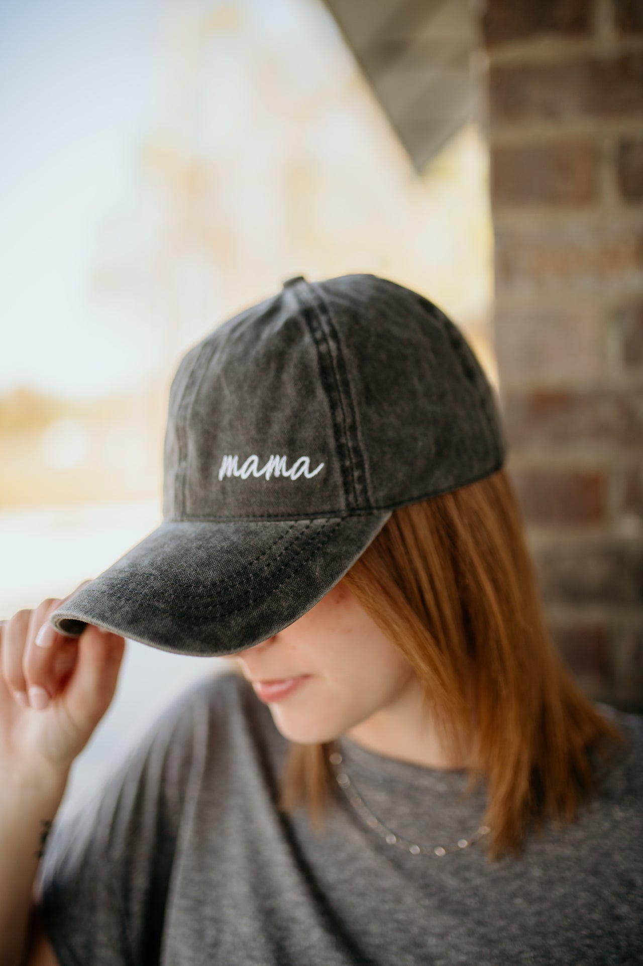 Mama Lettering Embroidery Baseball Cap