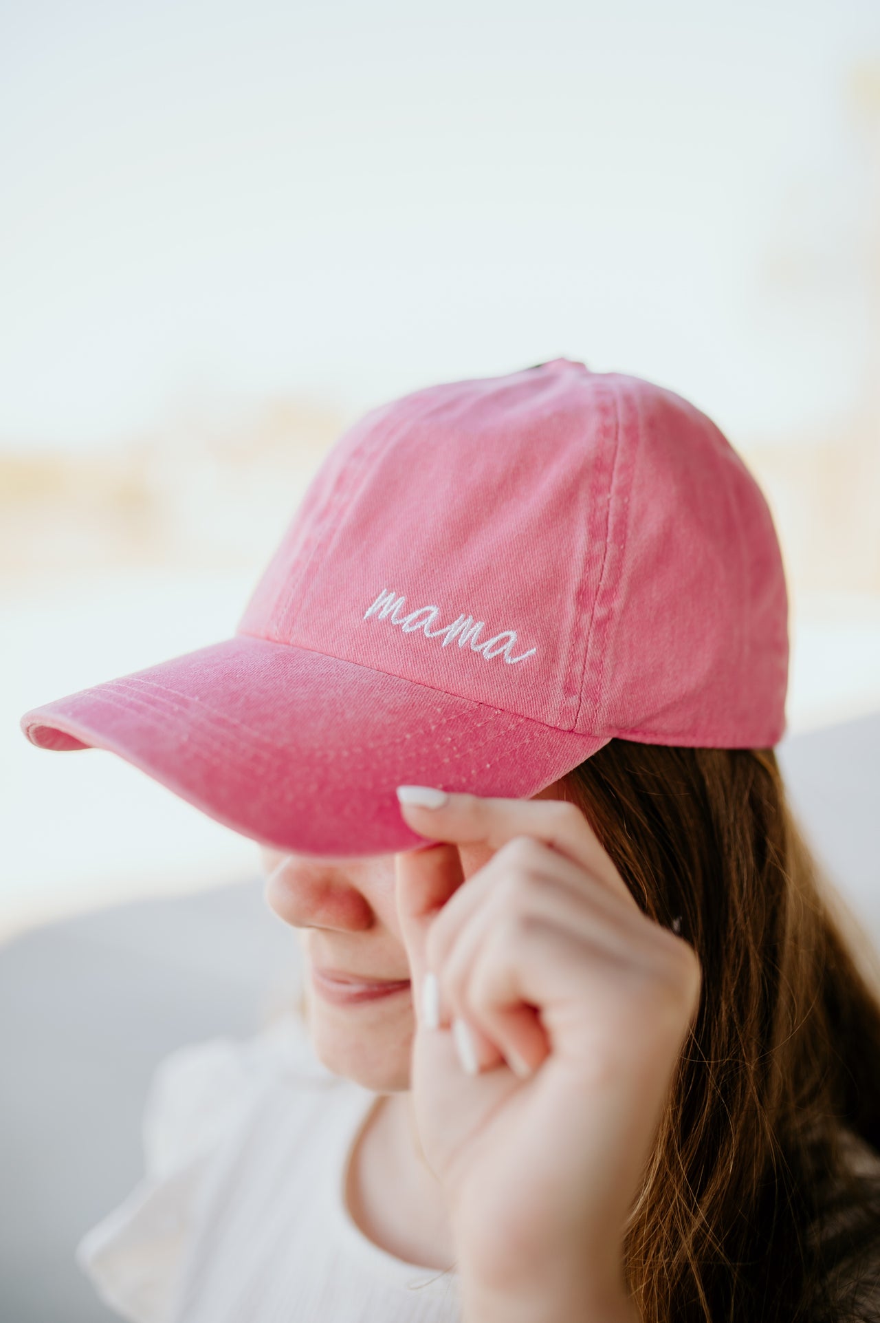 Mama Lettering Embroidery Baseball Cap