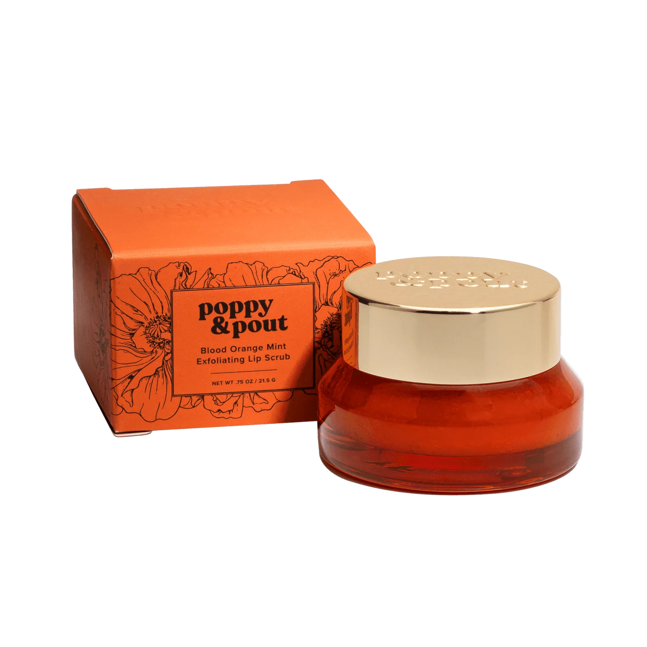 Blood Orange Mint Lip Scrub Poppy & Pout