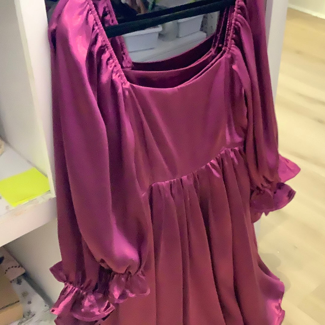 brianna plus silky dress