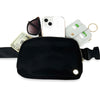 black belt bag with wallet included the darling effect