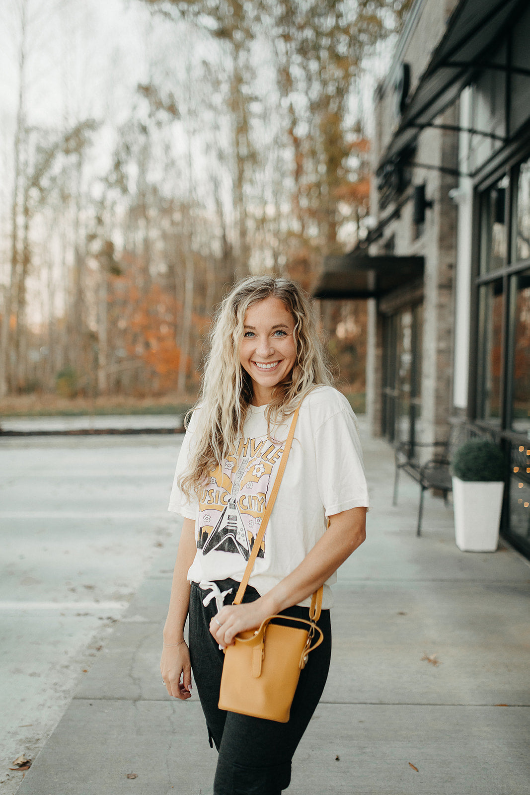 mustard bucket purse