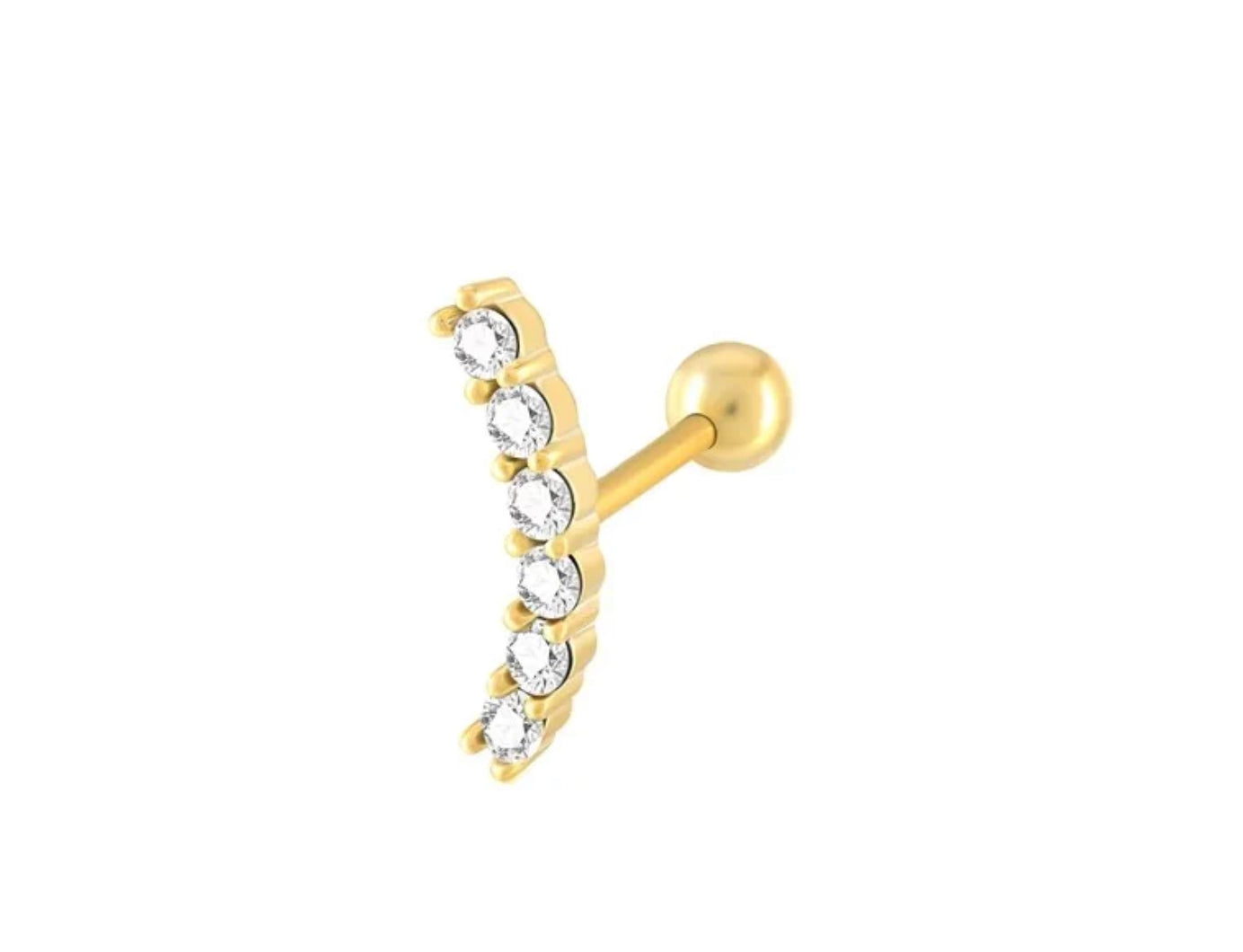 crescent studs