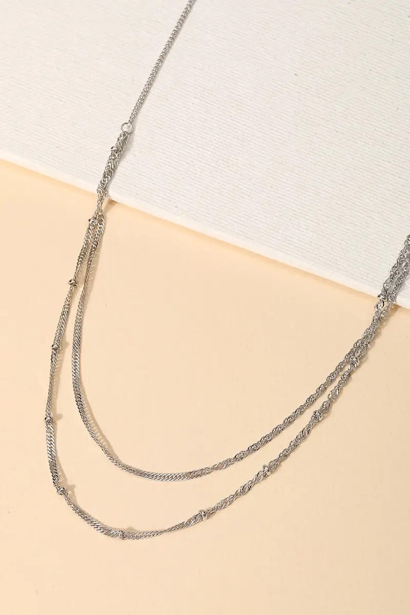 layered chain necklace