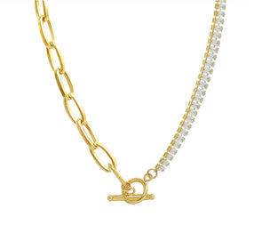 crystal visions necklace alco gold
