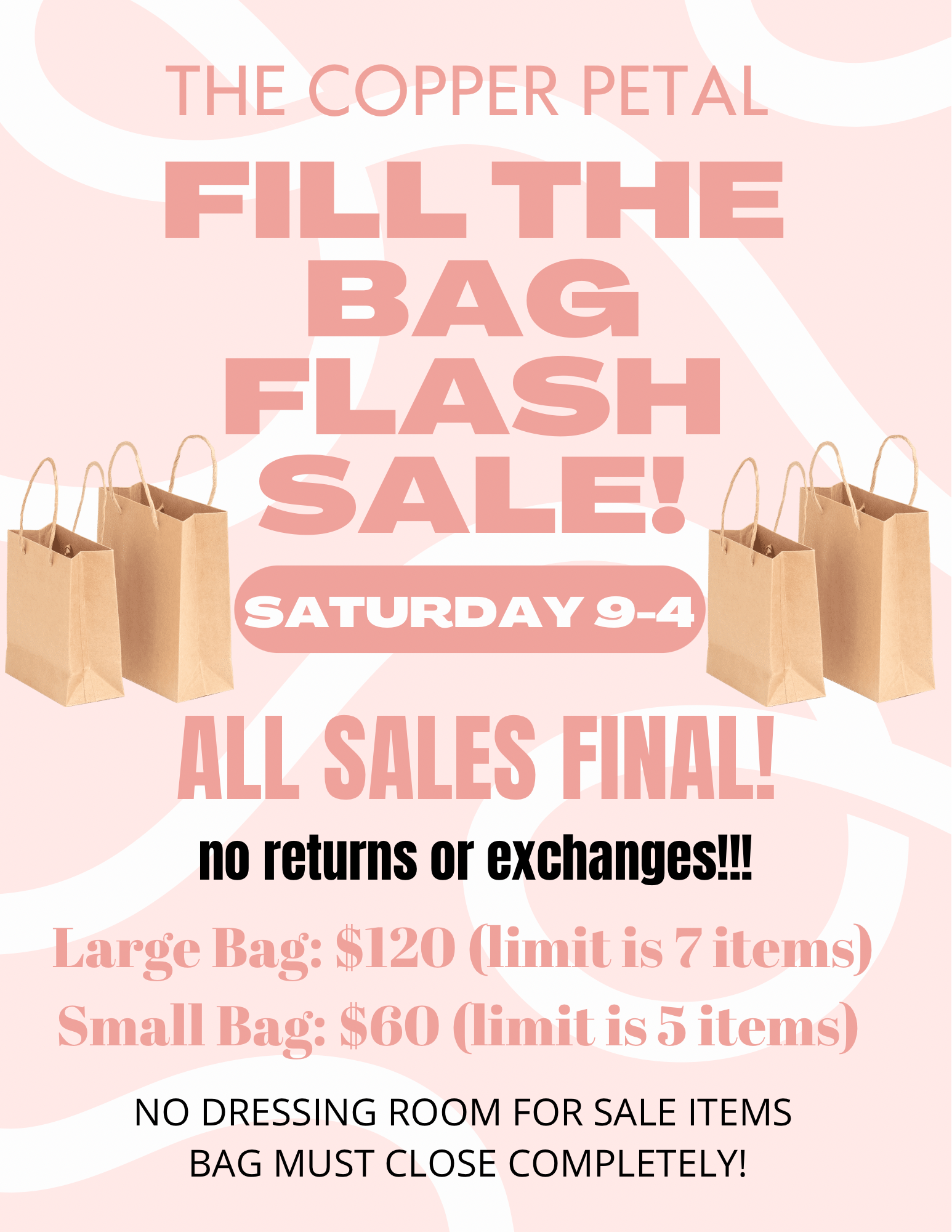 Fill the bag $5 ADD ON ITEM – The Copper Petal
