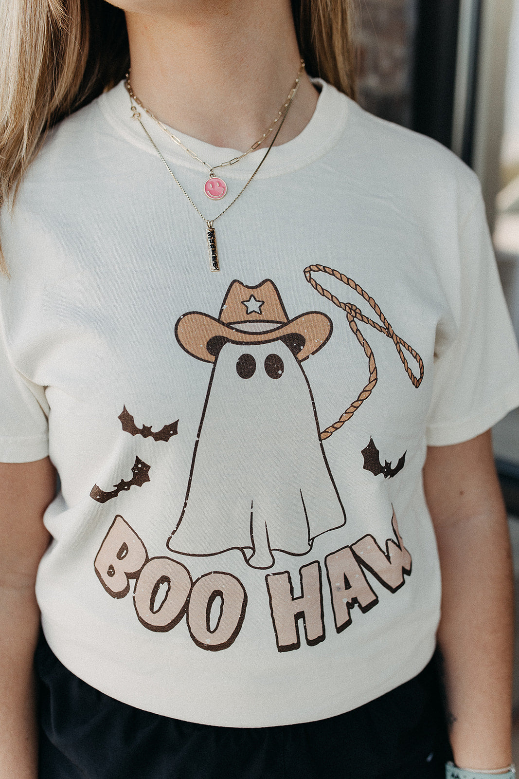 boo haw ghost tee