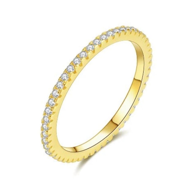 boca pave ring gold