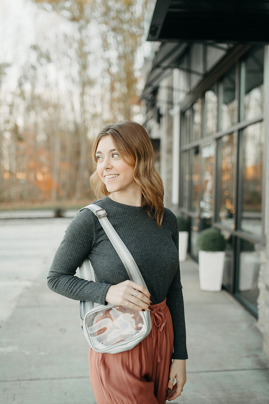 Edmund Clear Crossbody SILVER