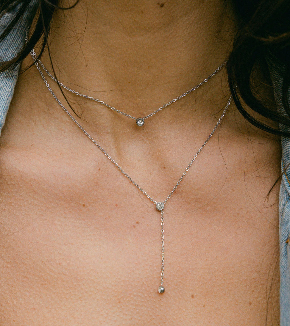 Alco Dancing Queen Y Necklace Silver