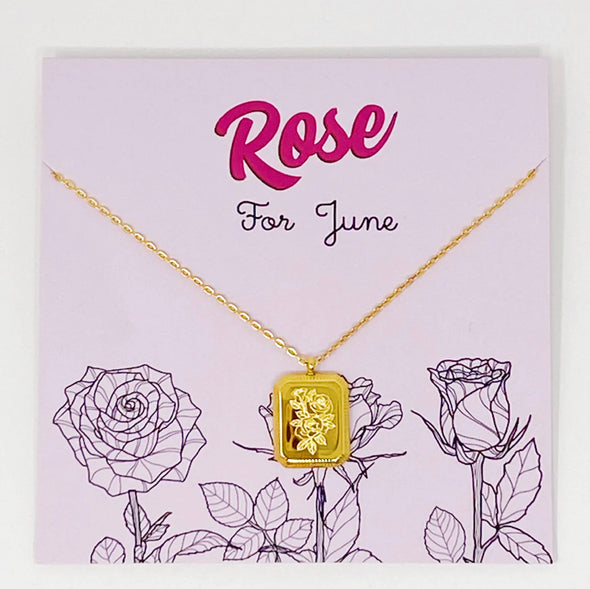 Blooming Birth Month Necklace