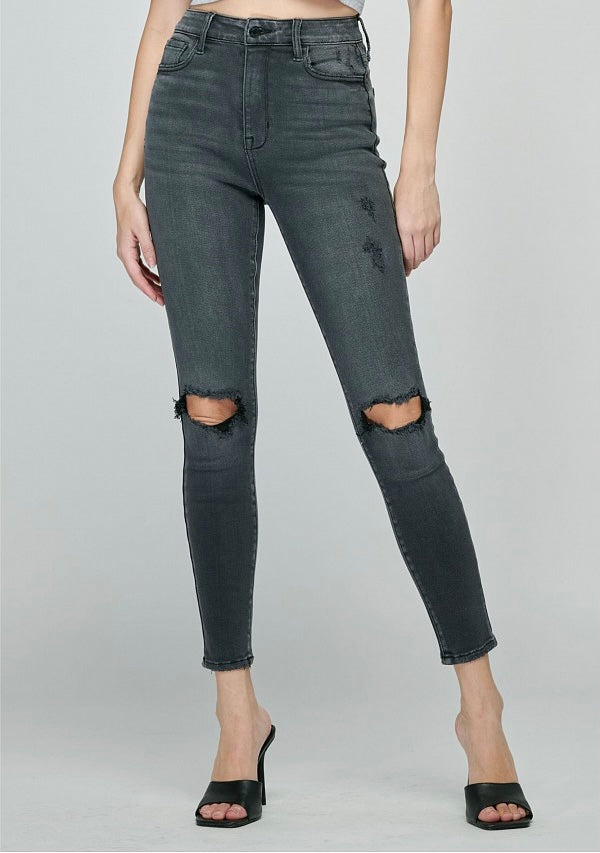 High Rise Black Skinny