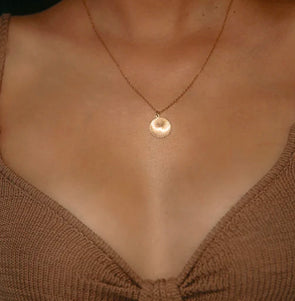 chasing sunset necklace gold & silver