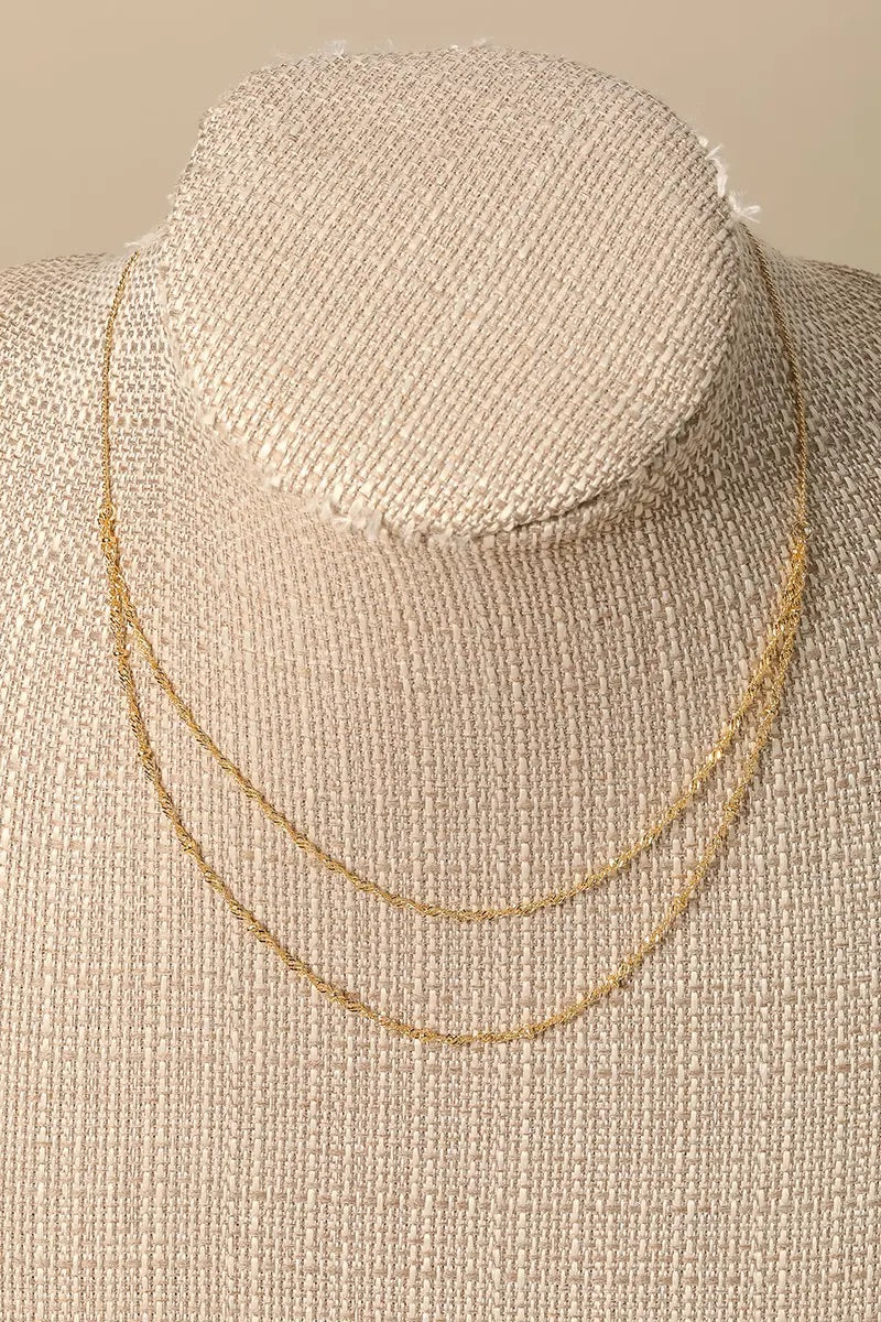 layered chain necklace