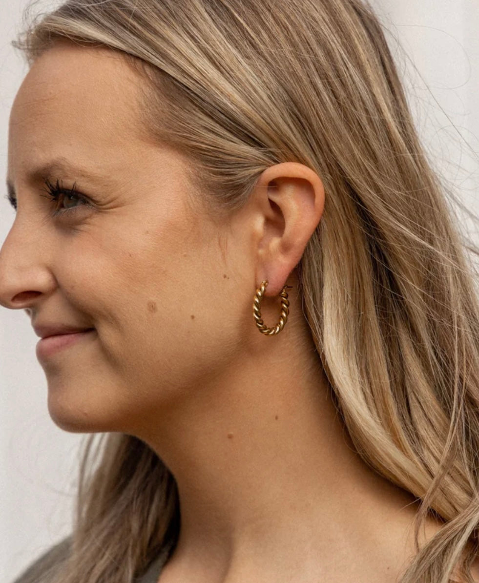Alco All Love Medium Hoops Gold