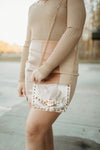 Camila Clear Crossbody with Studs Gold