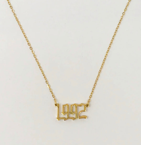 Year necklace