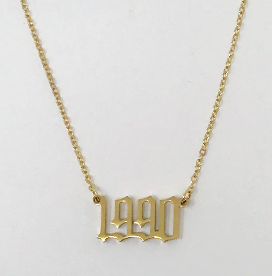 Year necklace