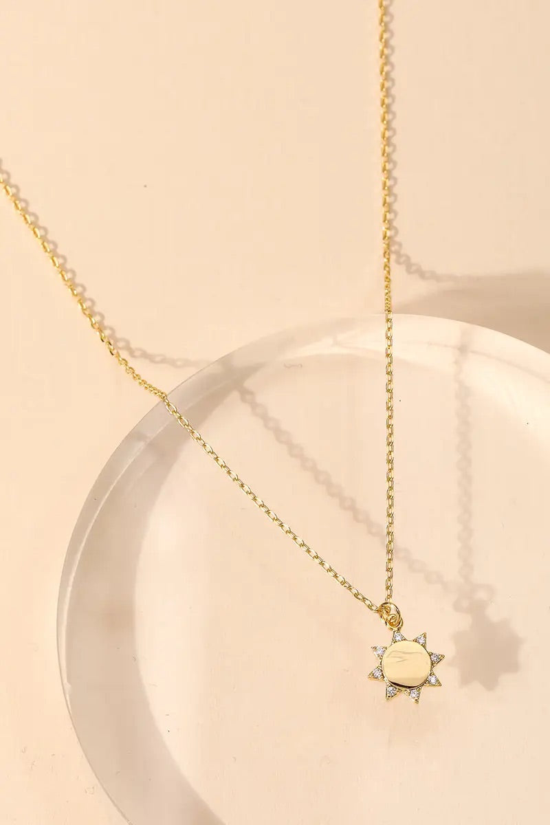 sun disk necklace