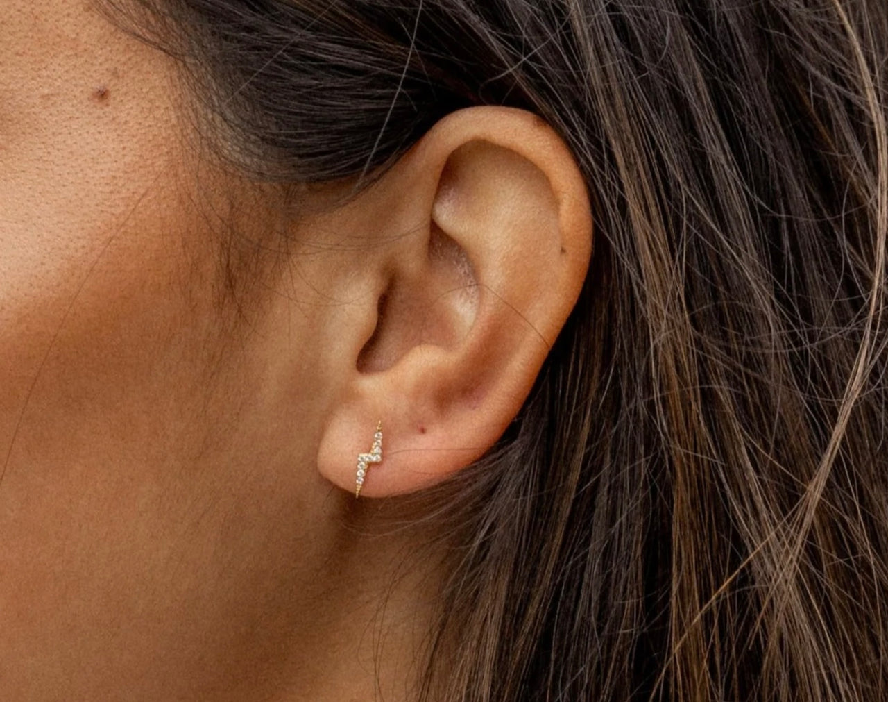 Alco Lightning Bolt Studs Gold