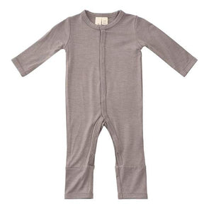 solid romper clay 6/12m