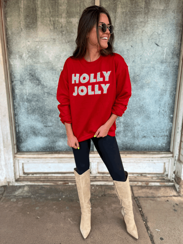 holly jolly sweatshirt